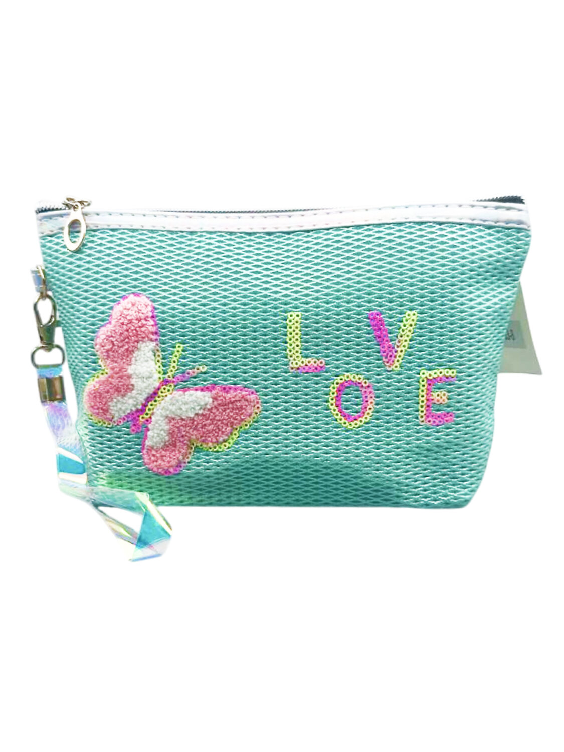 Sunflower Косметичка женская лодочка с пайетками Love 11653-8, мятный 574586 21005 