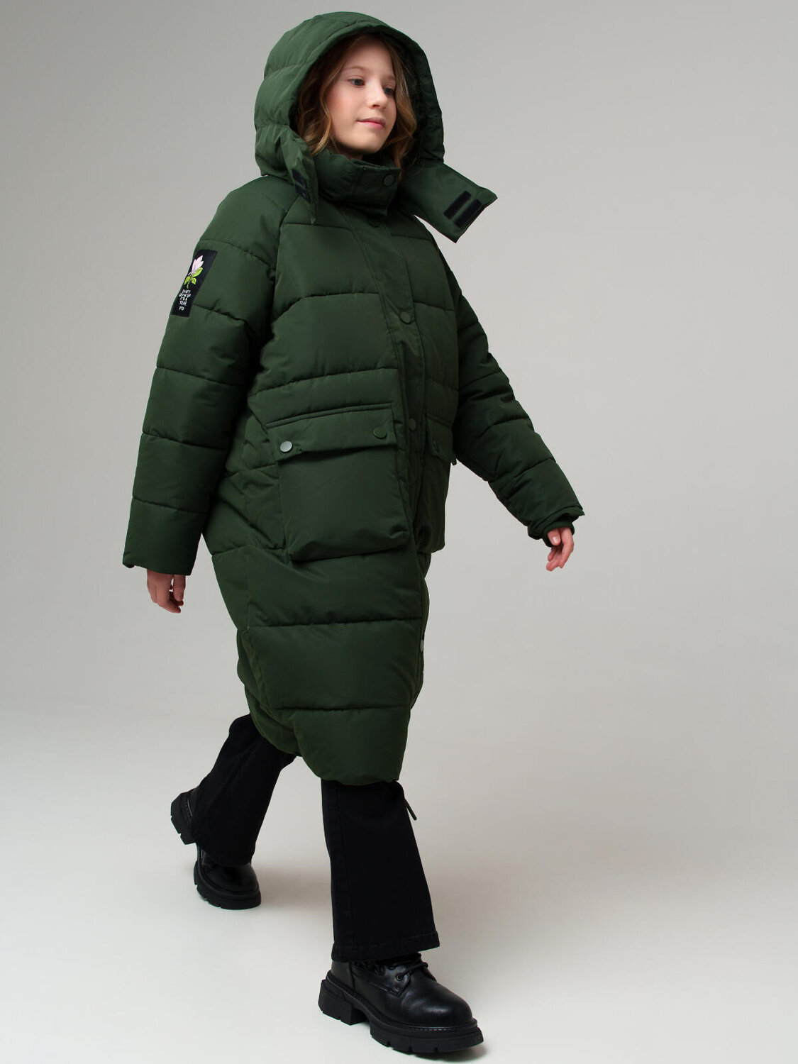 PLAYTODAY Пальто 574647 32521175 темно-зеленый