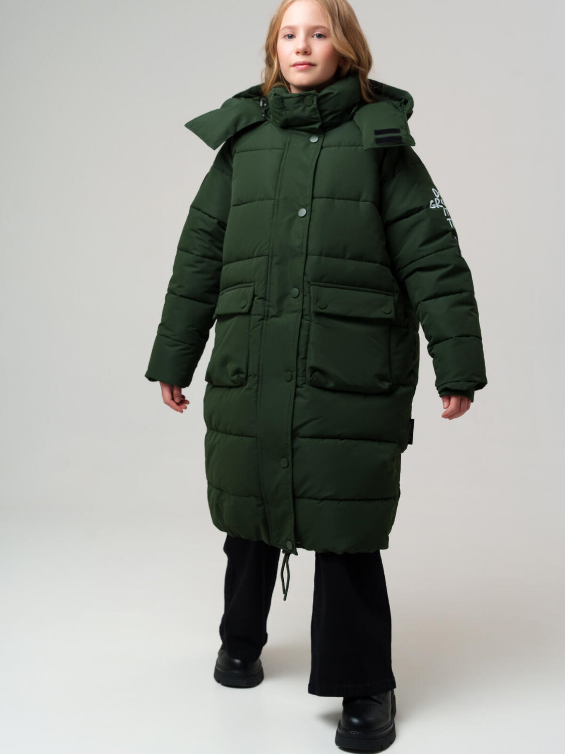 PLAYTODAY Пальто 574647 32521175 темно-зеленый