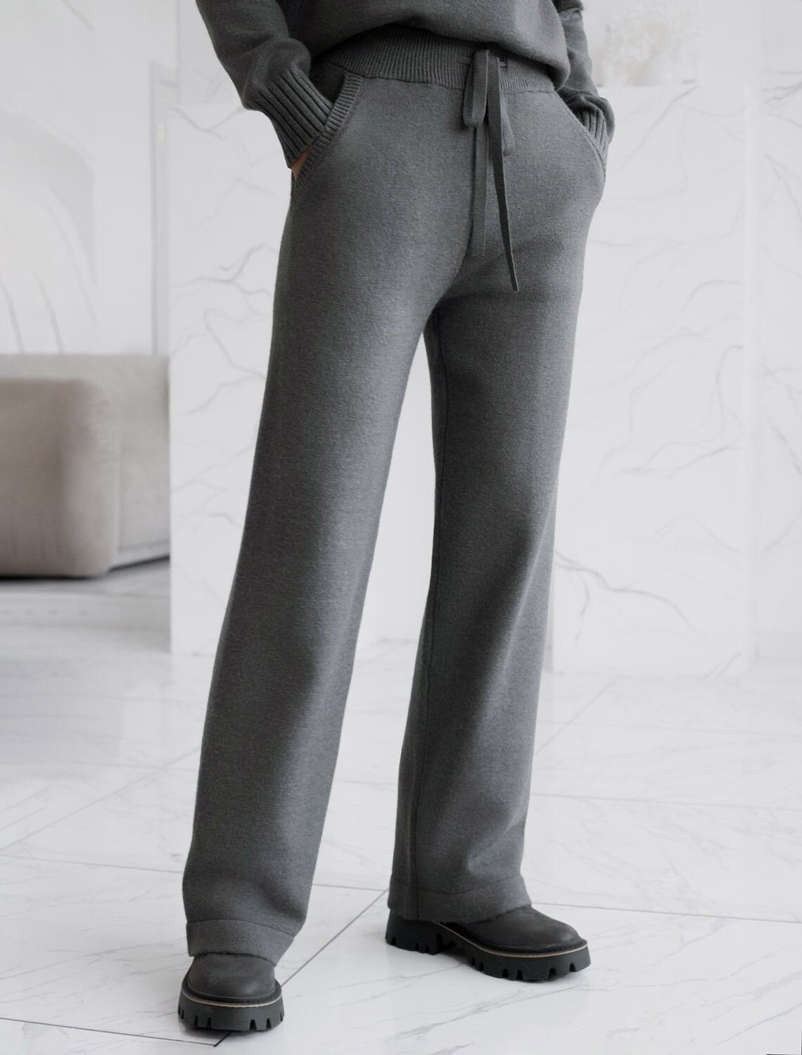 VILATTE Брюки 574650 D38.010 серый меланж