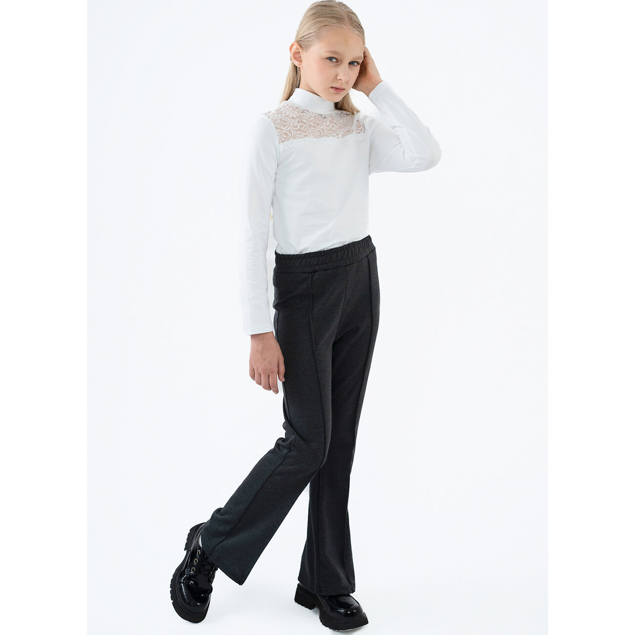 YOULALA Брюки 574654 2005900102 графитовый