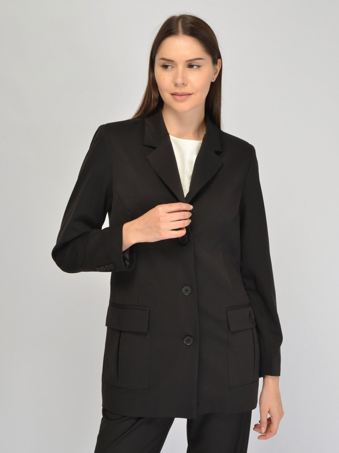 VISERDI Пиджак 574704 10453-чер 6452800 черный