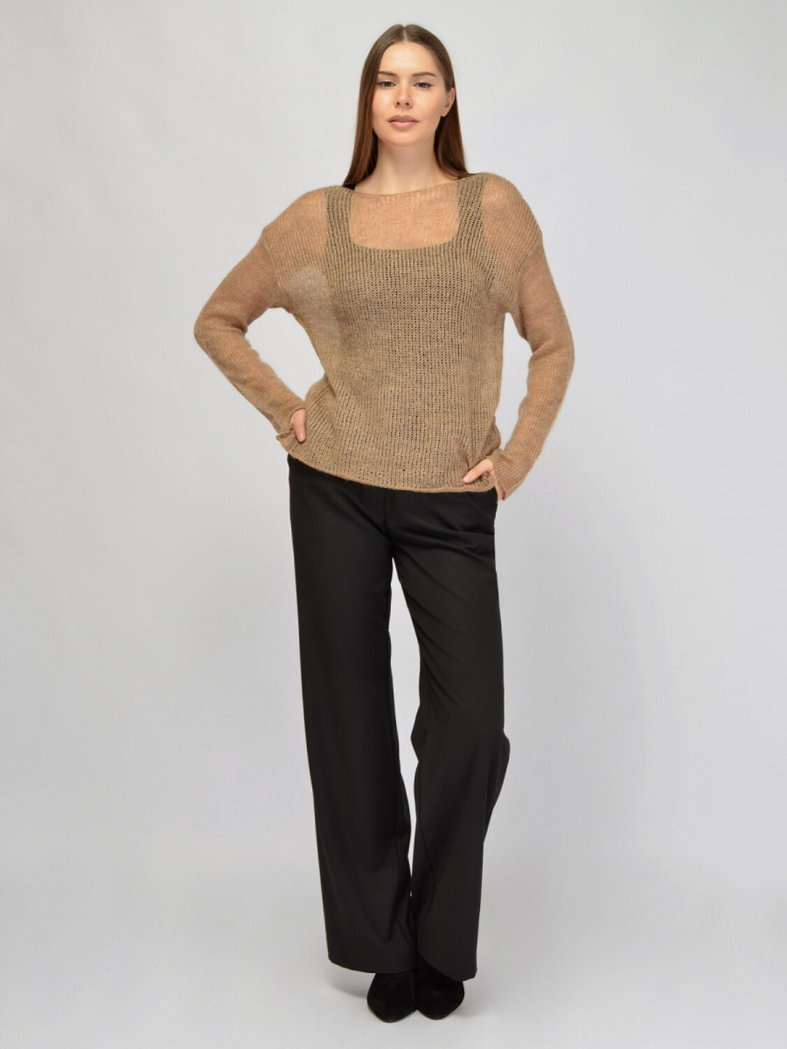 VISERDI Джемпер 574705 10460-коф 1451550 кофейный