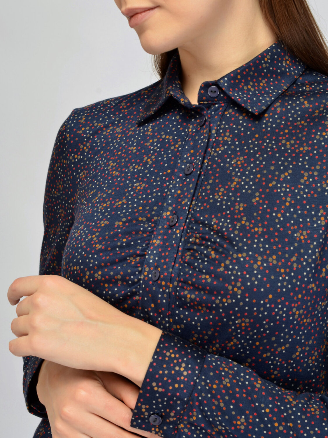 VISERDI Блузка 574715 1623-сгр 1451020 синий