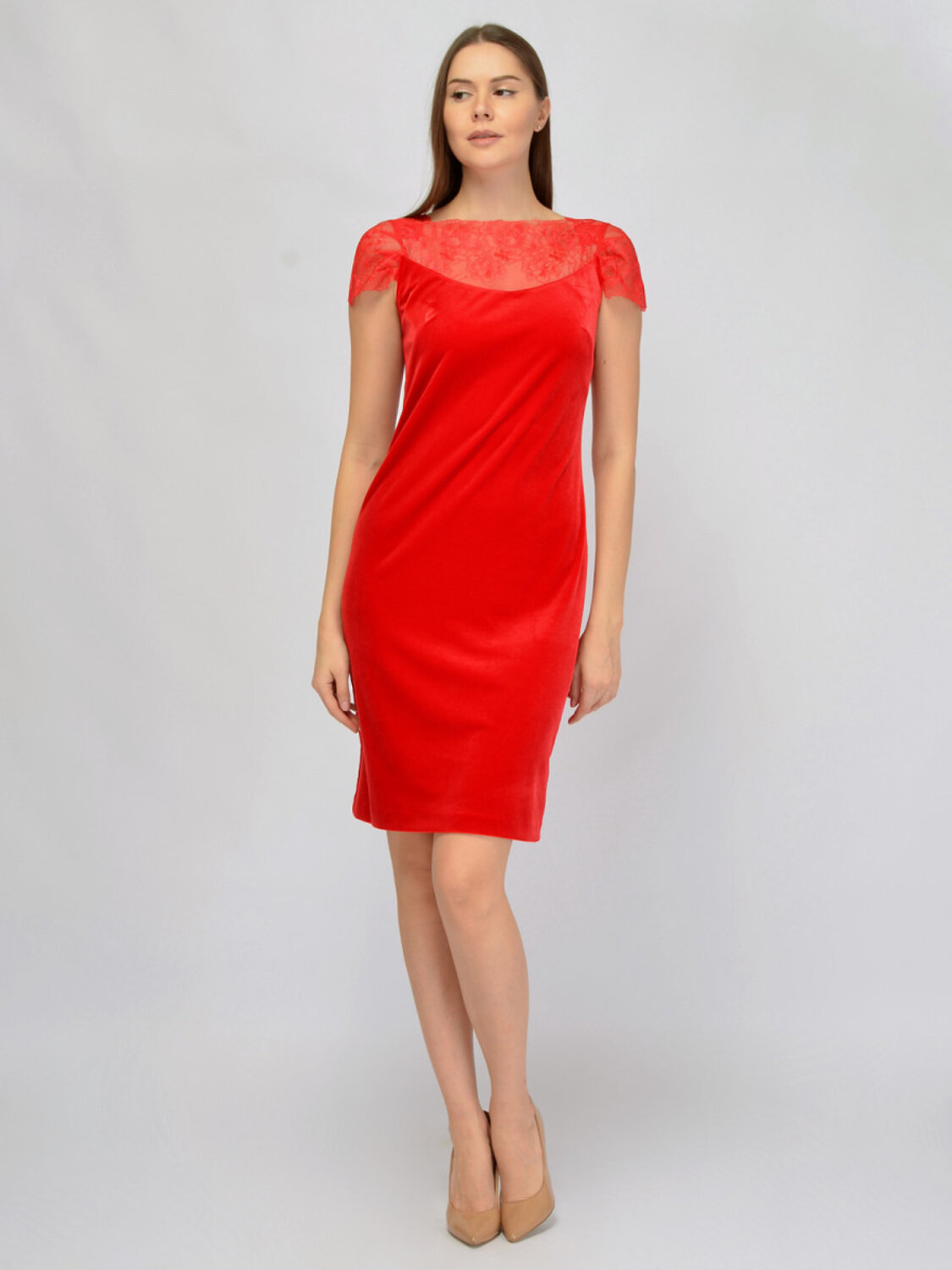 VISERDI Платье 574716 20388-крс 3351285 красный