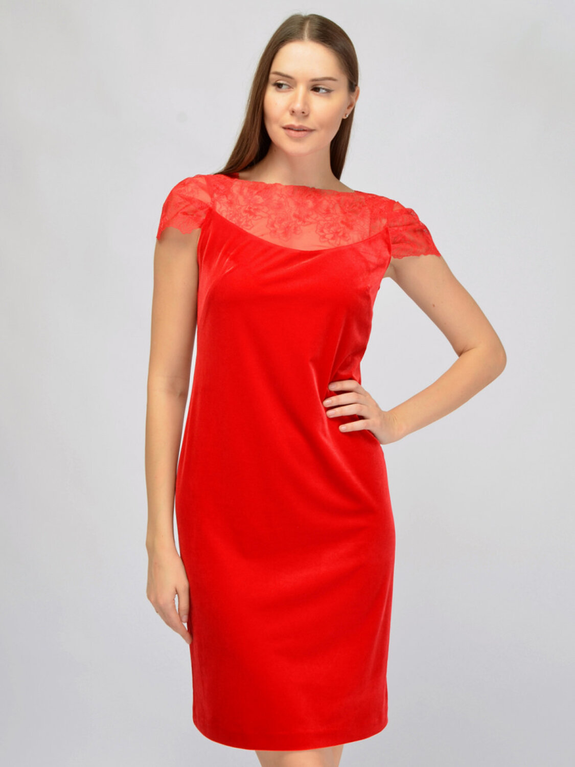 VISERDI Платье 574716 20388-крс 3351285 красный