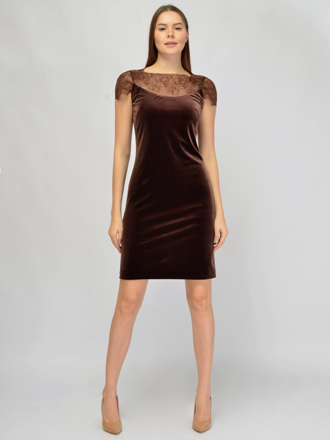 VISERDI Платье 574717 20388-кор 3351285 коричневый