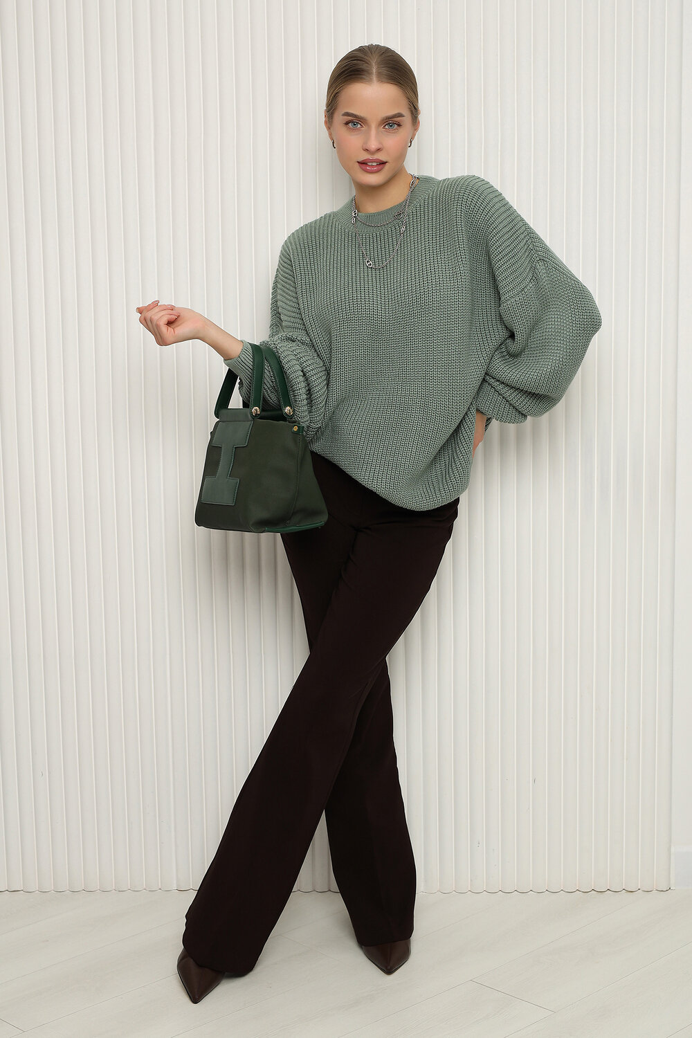 Натали Джемпер 574718 84505 олива