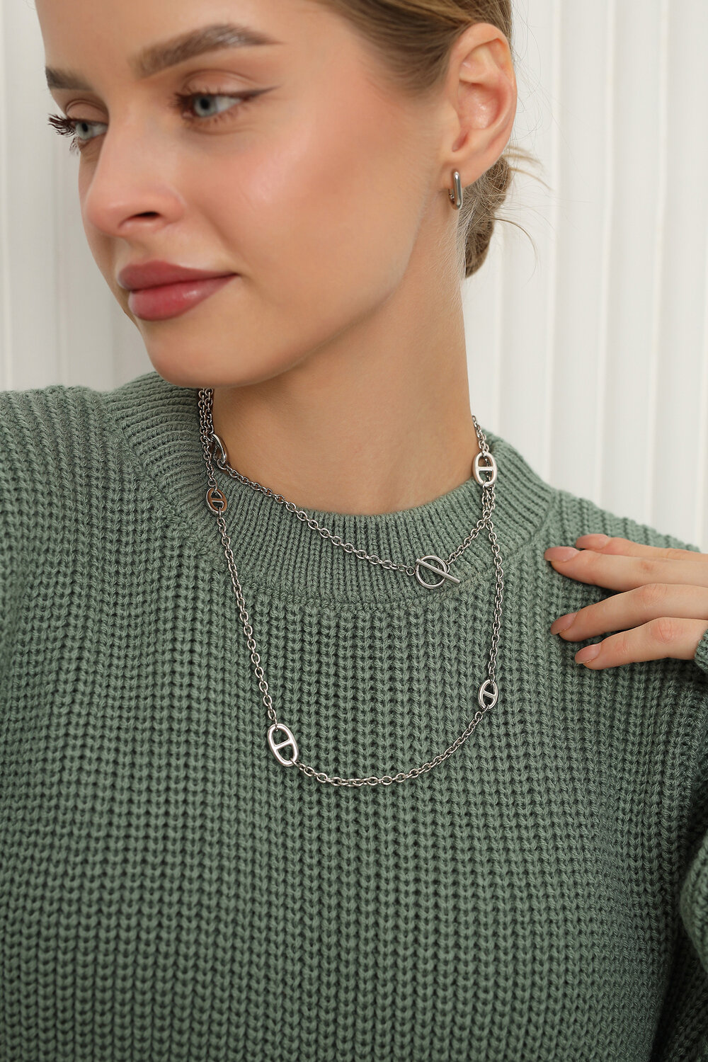 Натали Джемпер 574718 84505 олива