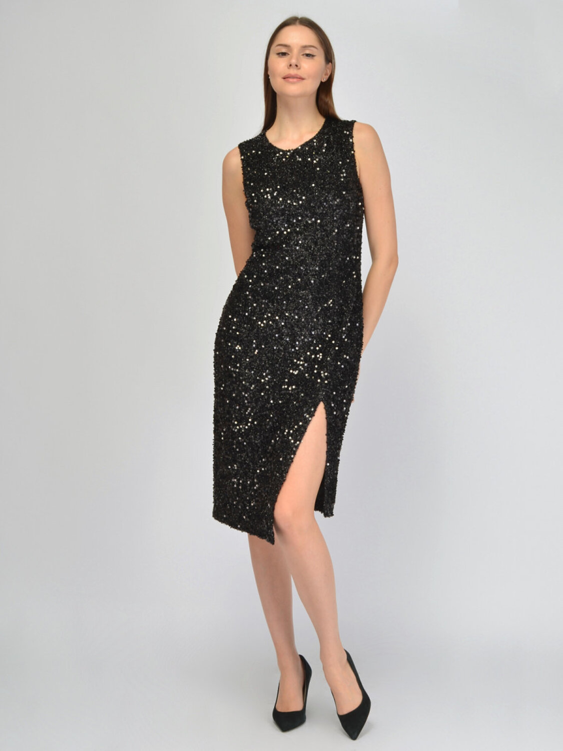 VISERDI Платье 574721 10456-чрн 4351540 черный