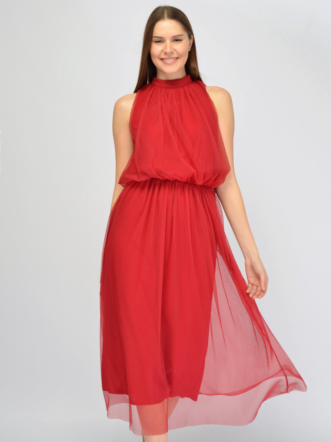 VISERDI Платье 574724 10455-крс 4352315 красный