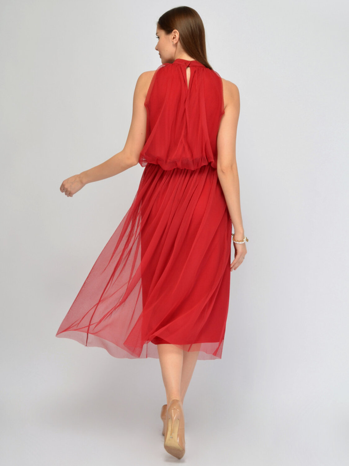 VISERDI Платье 574724 10455-крс 4352315 красный