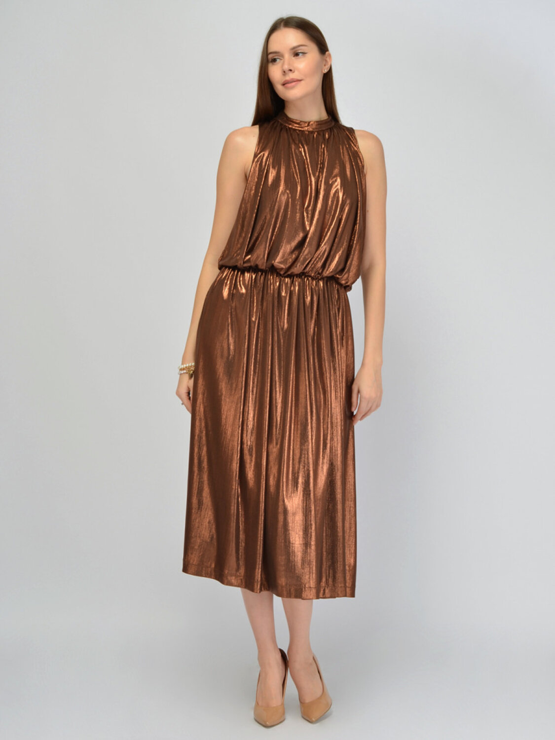 VISERDI Платье 574725 10455-злт 4352315 золотистый
