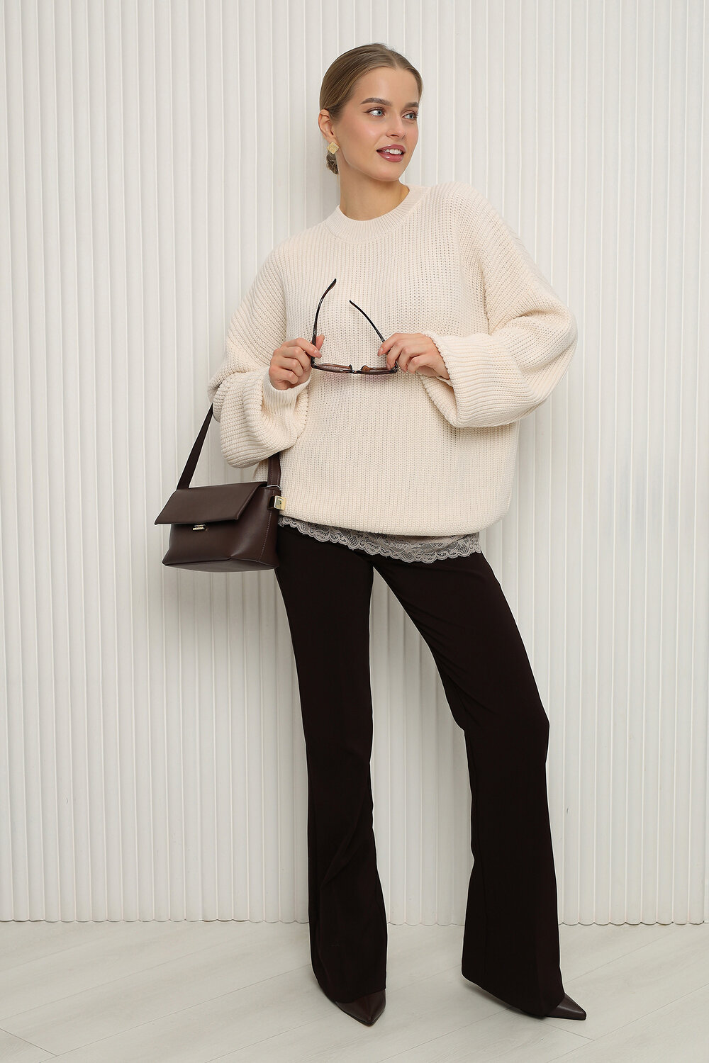 Натали Джемпер 574726 84505 молочный