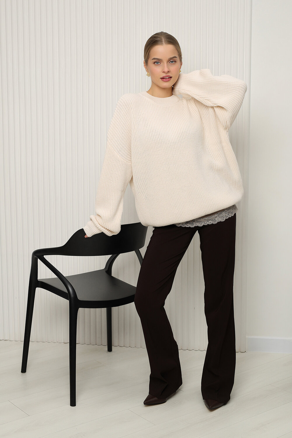 Натали Джемпер 574726 84505 молочный