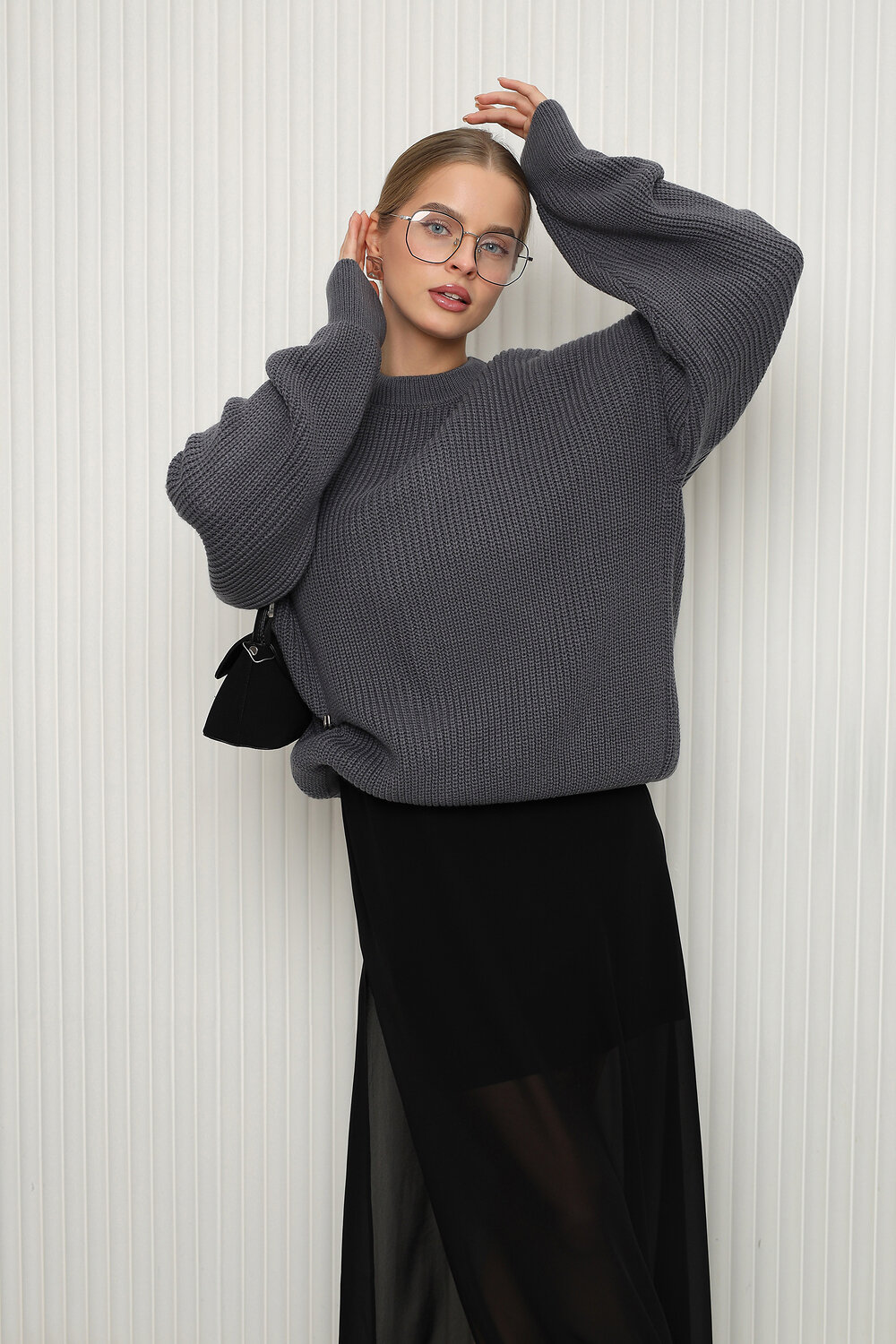 Натали Джемпер 574728 84505 графит