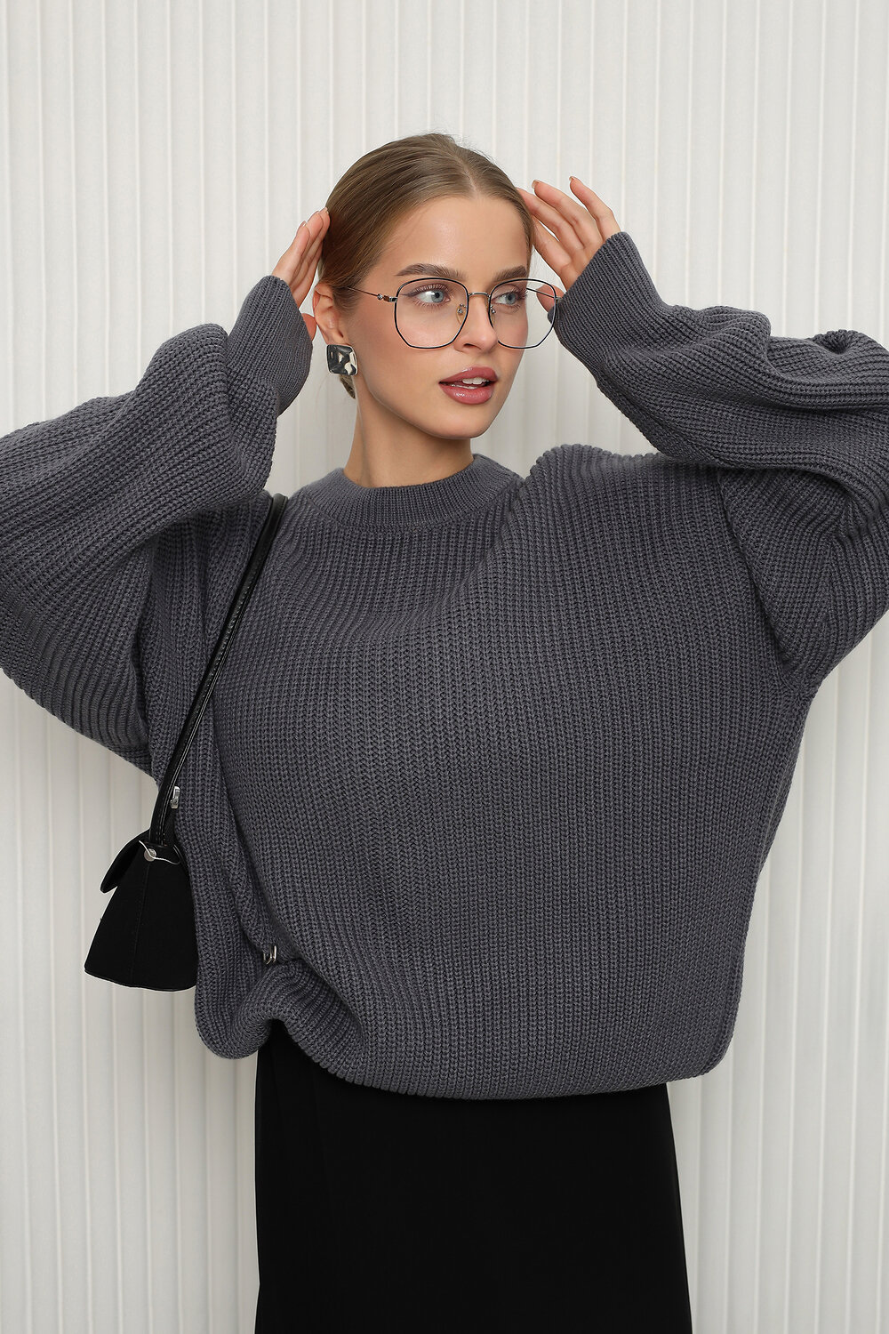 Натали Джемпер 574728 84505 графит