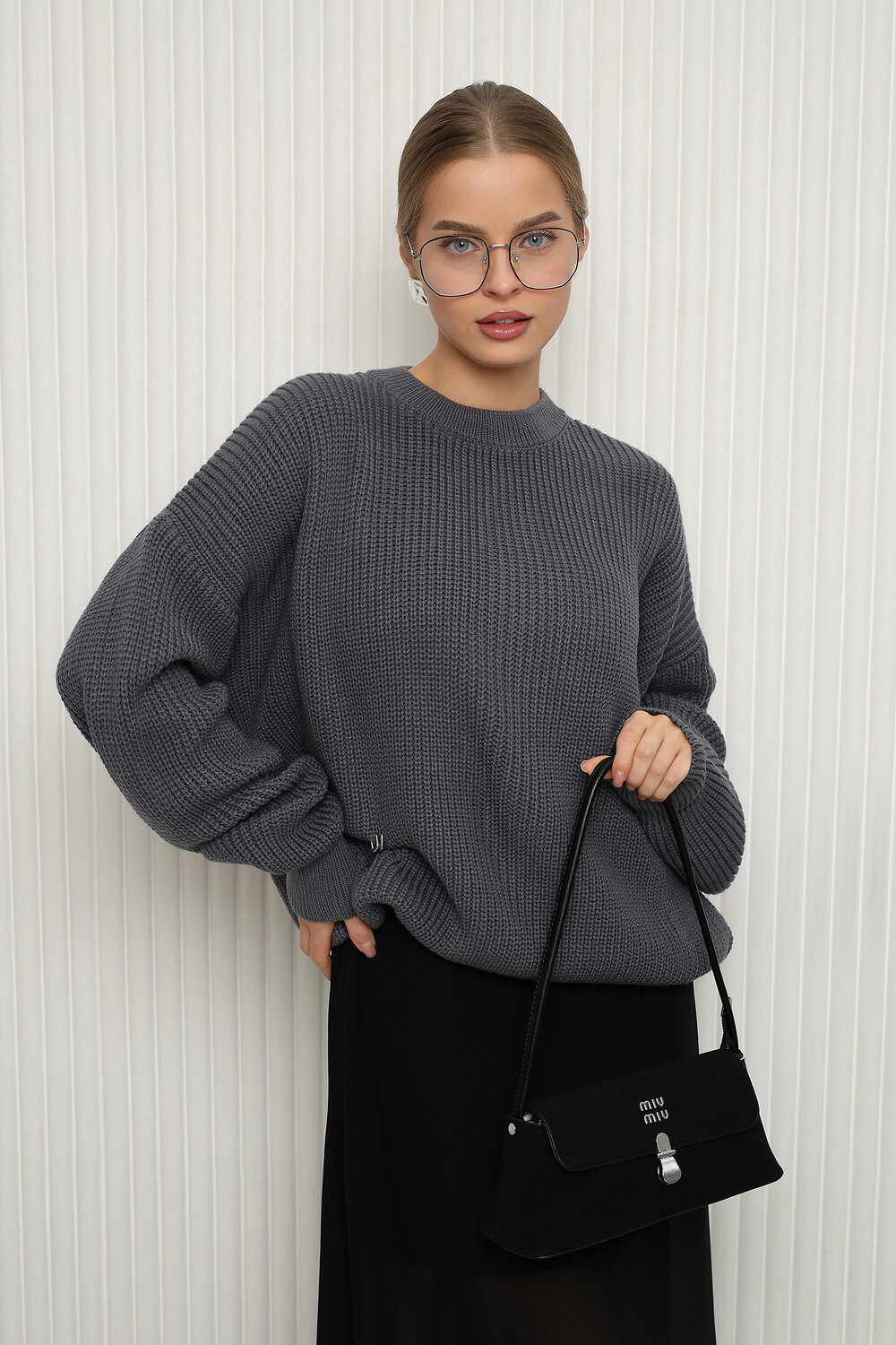 Натали Джемпер 574728 84505 графит