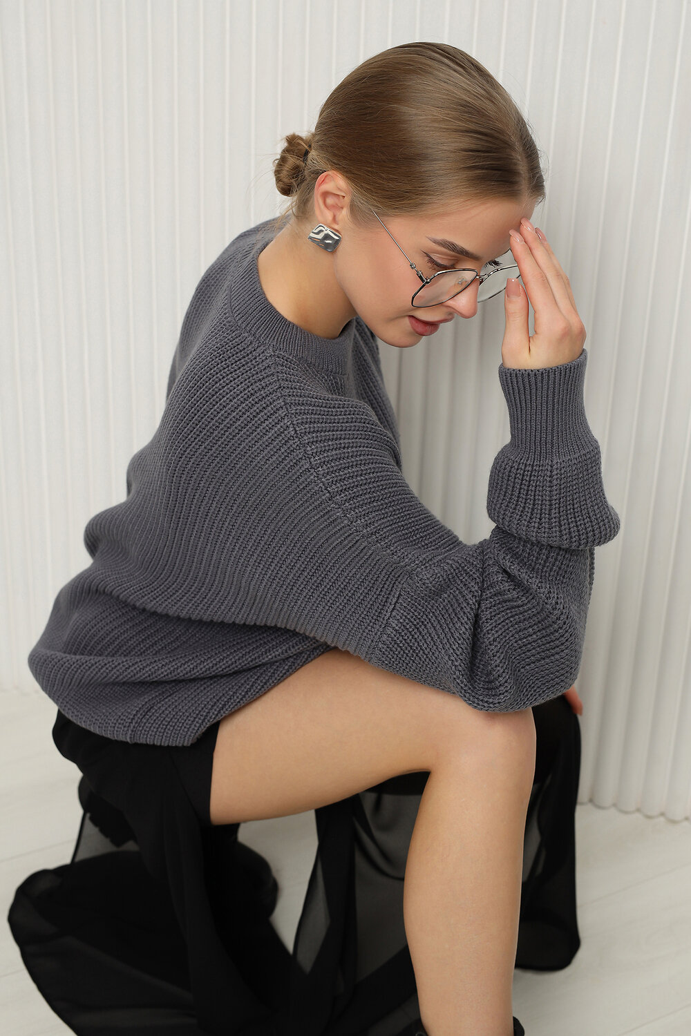 Натали Джемпер 574728 84505 графит