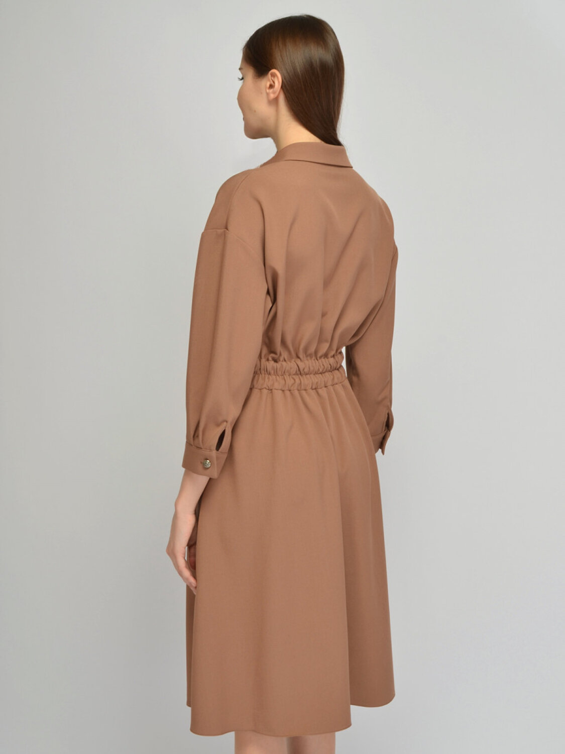 VISERDI Платье 574740 9047-кэм 4452030 кофейный