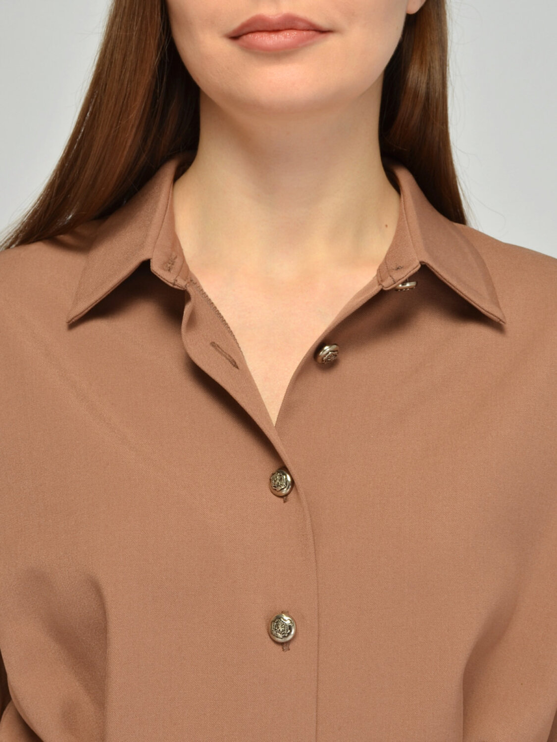 VISERDI Платье 574740 9047-кэм 4452030 кофейный