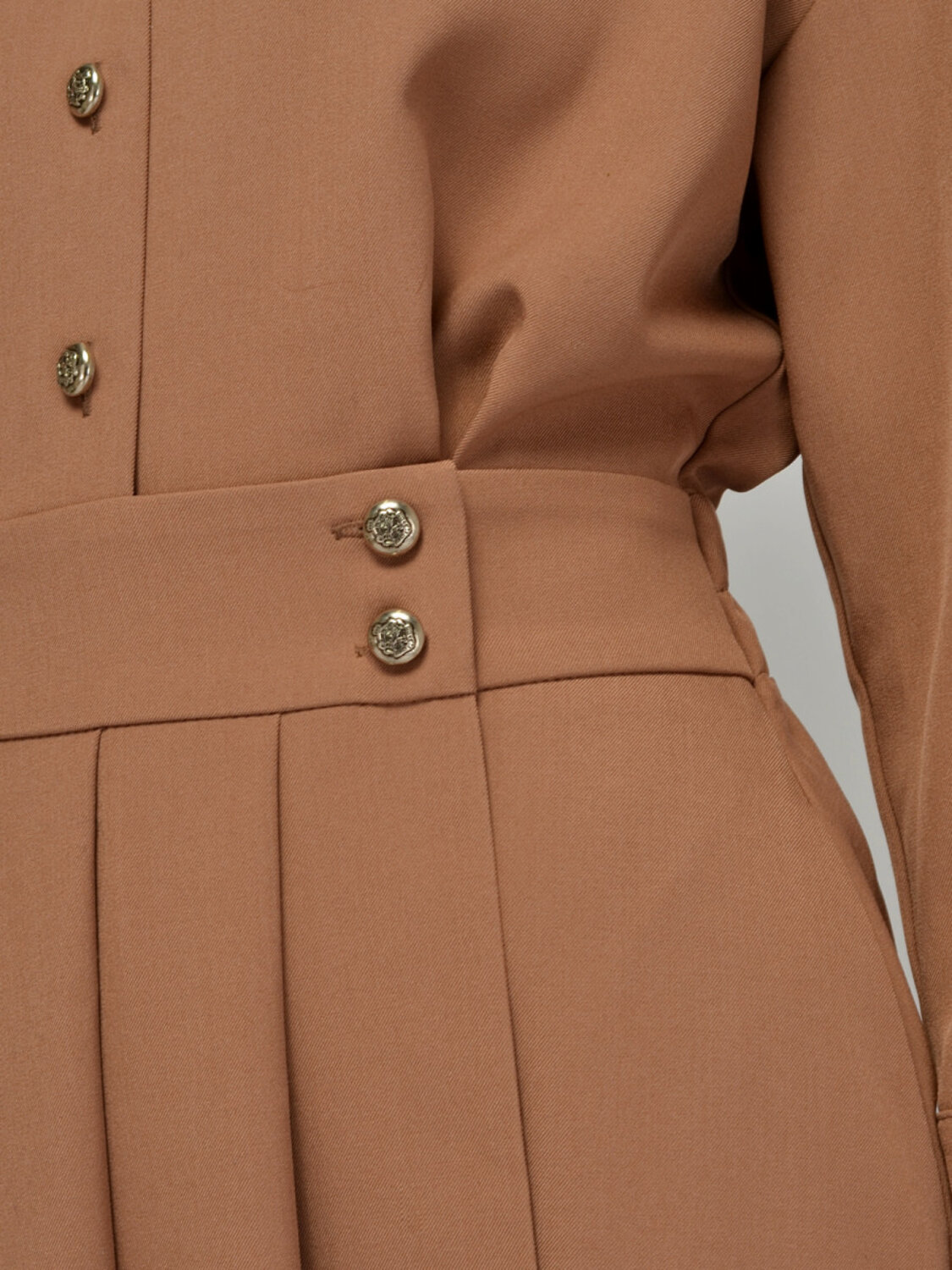 VISERDI Платье 574740 9047-кэм 4452030 кофейный