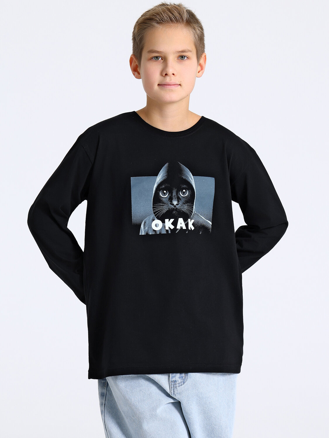 Апрель Лонгслив 574751 1ПДЛД5014001 черный