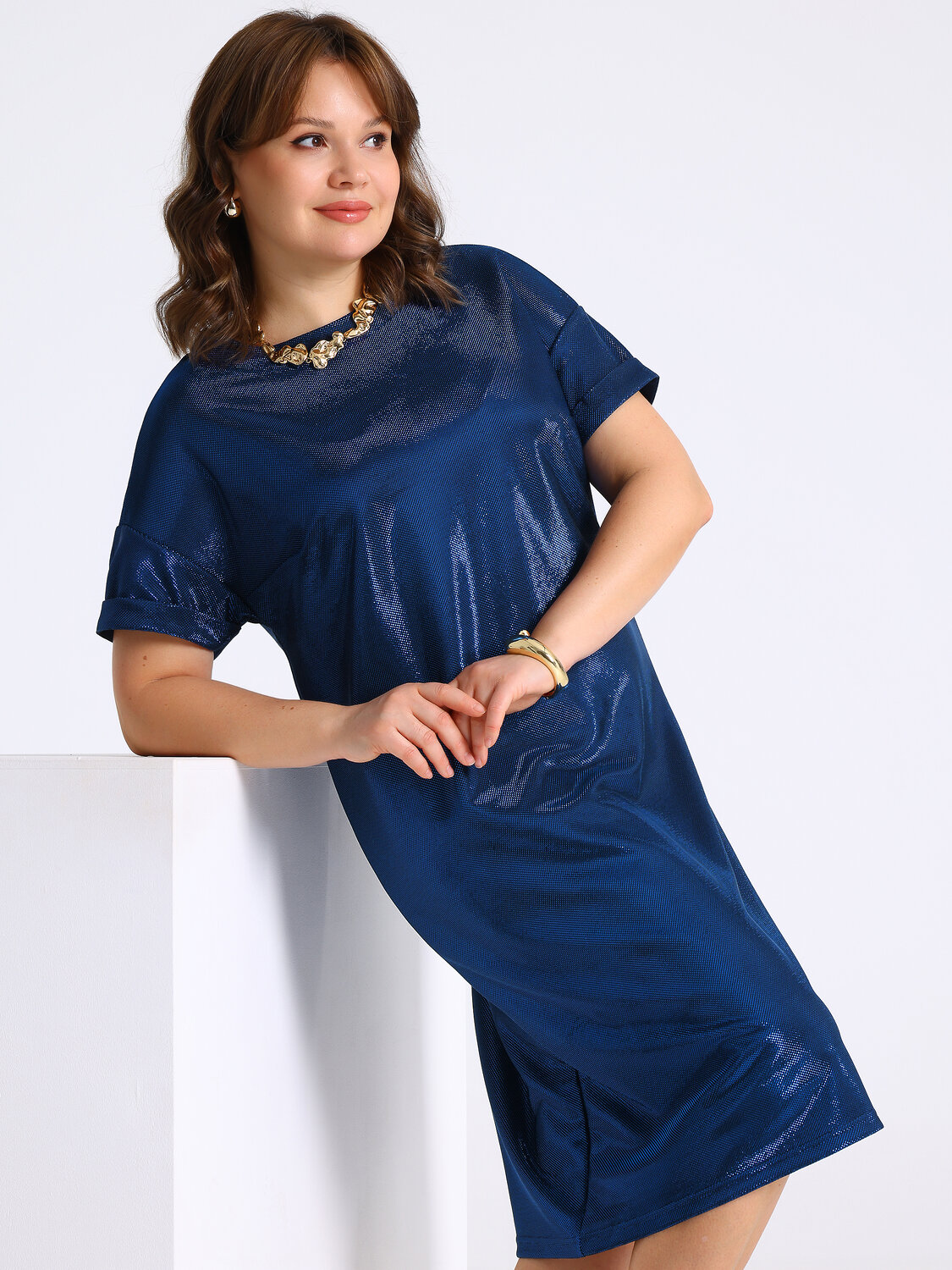 Апрель Платье 574753 1ЖПК4887933 василек с блеском