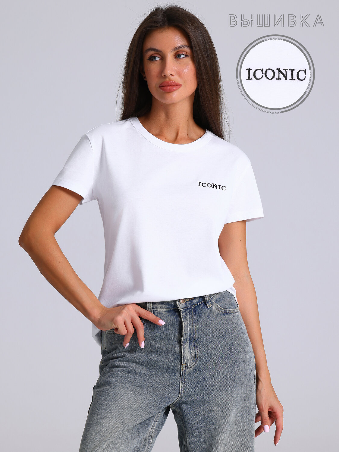 Апрель Футболка 574764 1ЖДФК3792001 белый