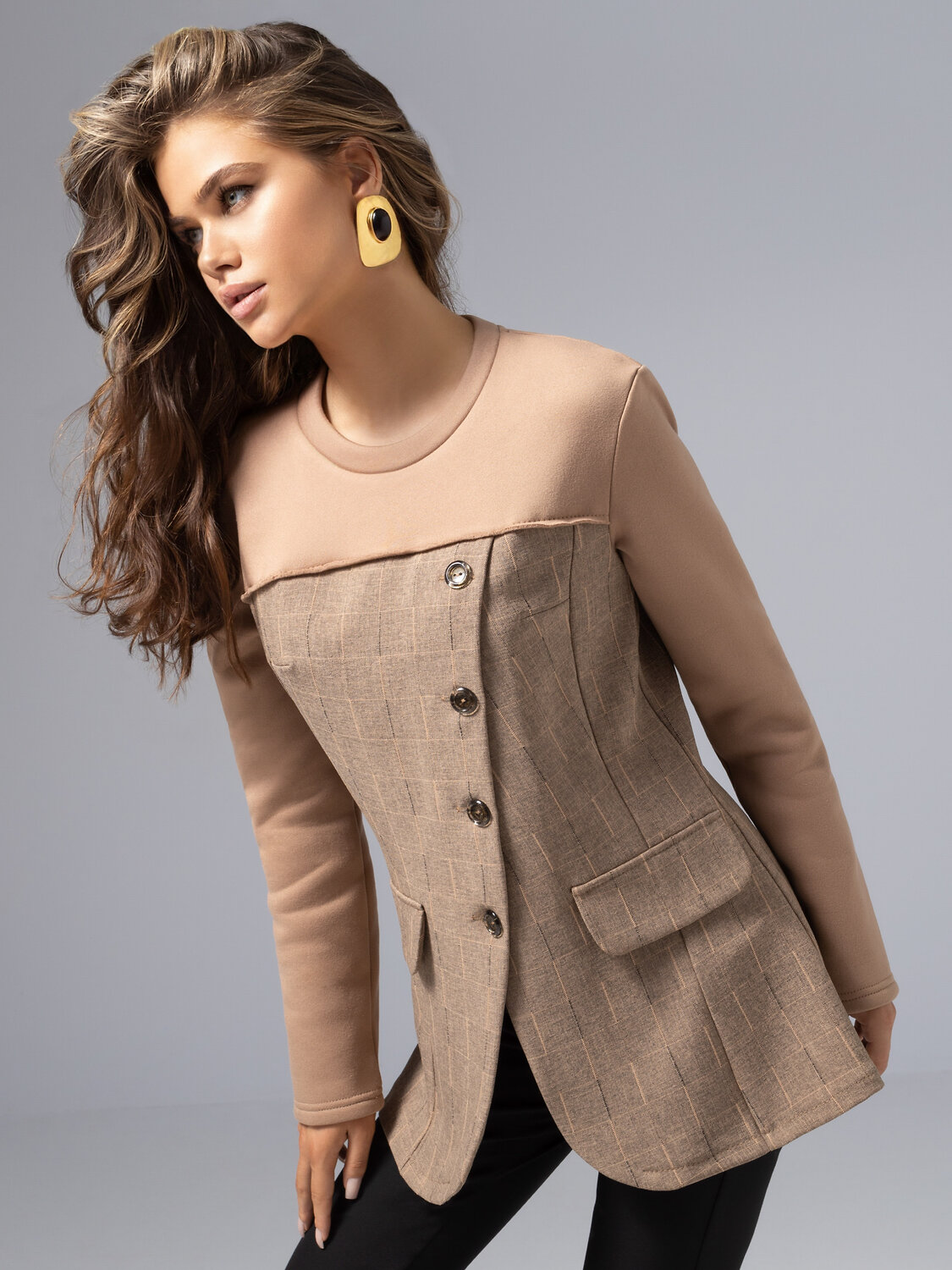 CHARUTTI Свитшот 574766 12378 Бежевый