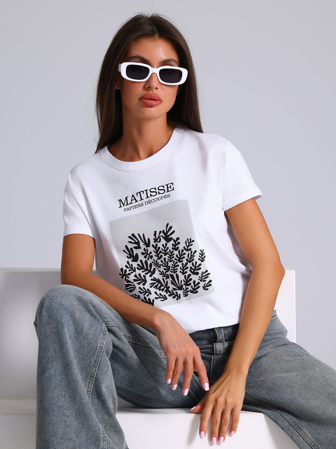 Апрель Футболка 574772 1ЖДФК2657001 белый