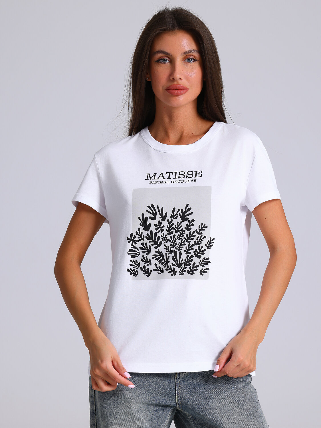 Апрель Футболка 574772 1ЖДФК2657001 белый