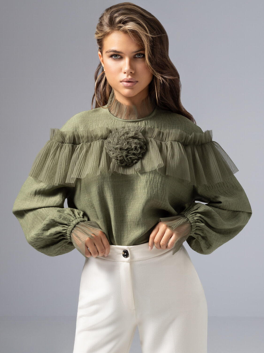 CHARUTTI Блуза 574789 12444 Зелёный