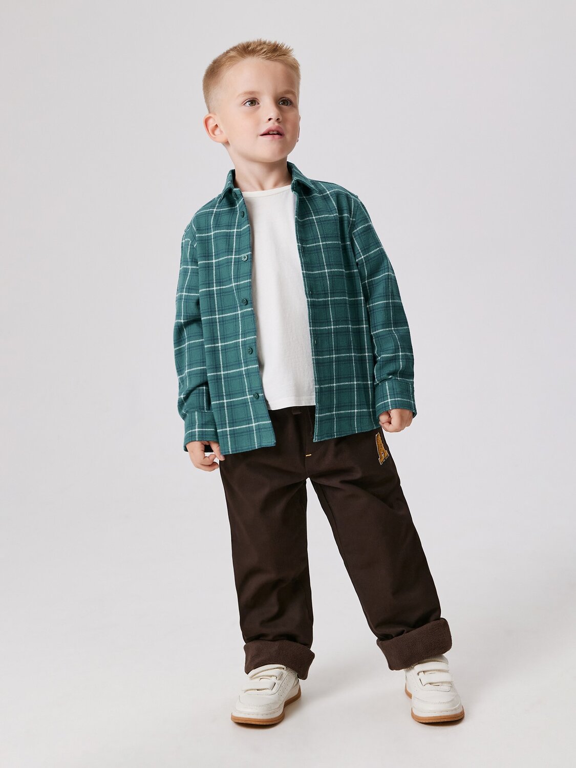 Acoola Сорочка 574832 20130280041 зеленая клетка