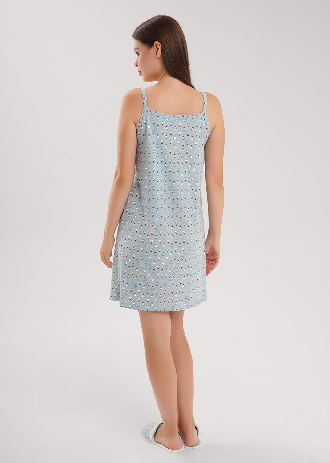 CLEVER Сорочка 574892 LS15-1209 св.голубой/молочный