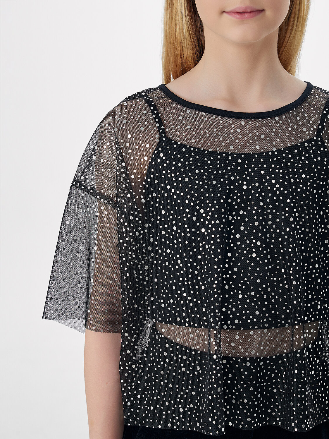 MARK FORMELLE Блузка 574901 127954 блестки на черном