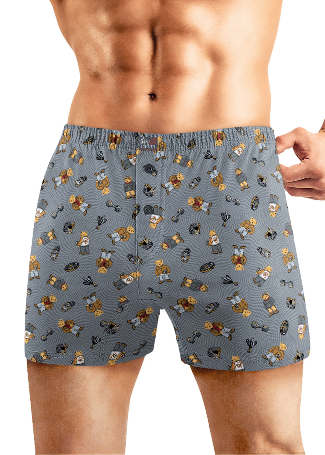 CLEVER Трусы 574916 MBX452031 серый/жёлтый