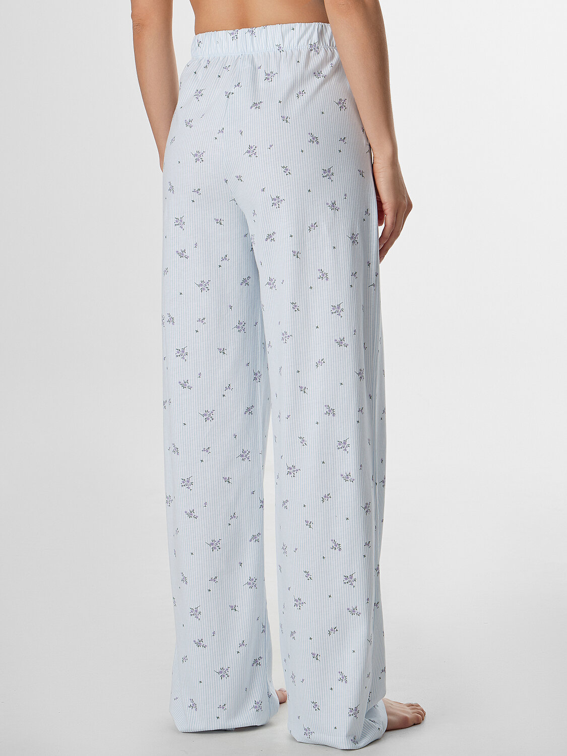MARK FORMELLE Брюки 574934 532524-1 цветы на голубой полоске