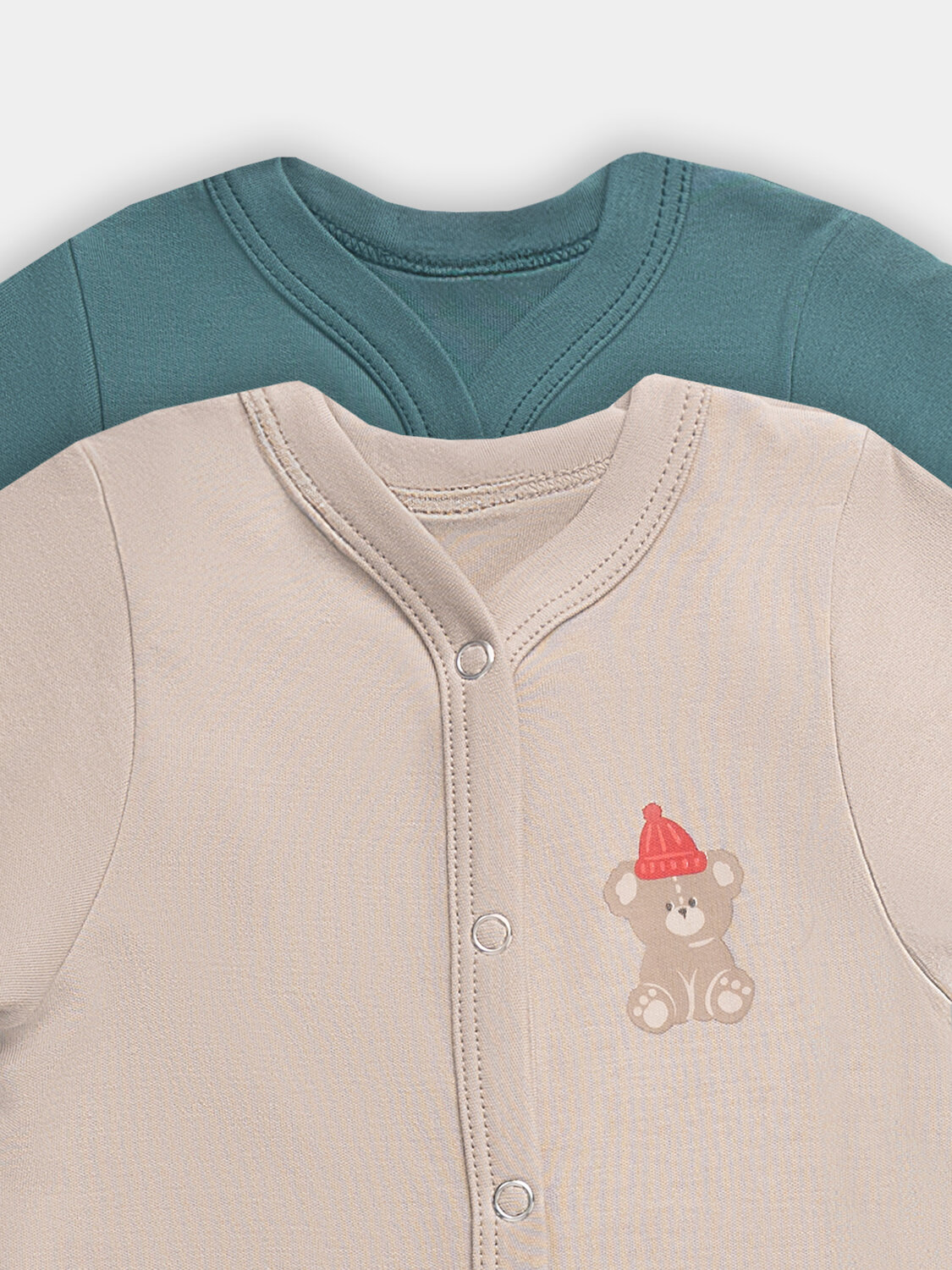 MARK FORMELLE Комбинезон 574947 14005-2 бежевый +изумруд +печать