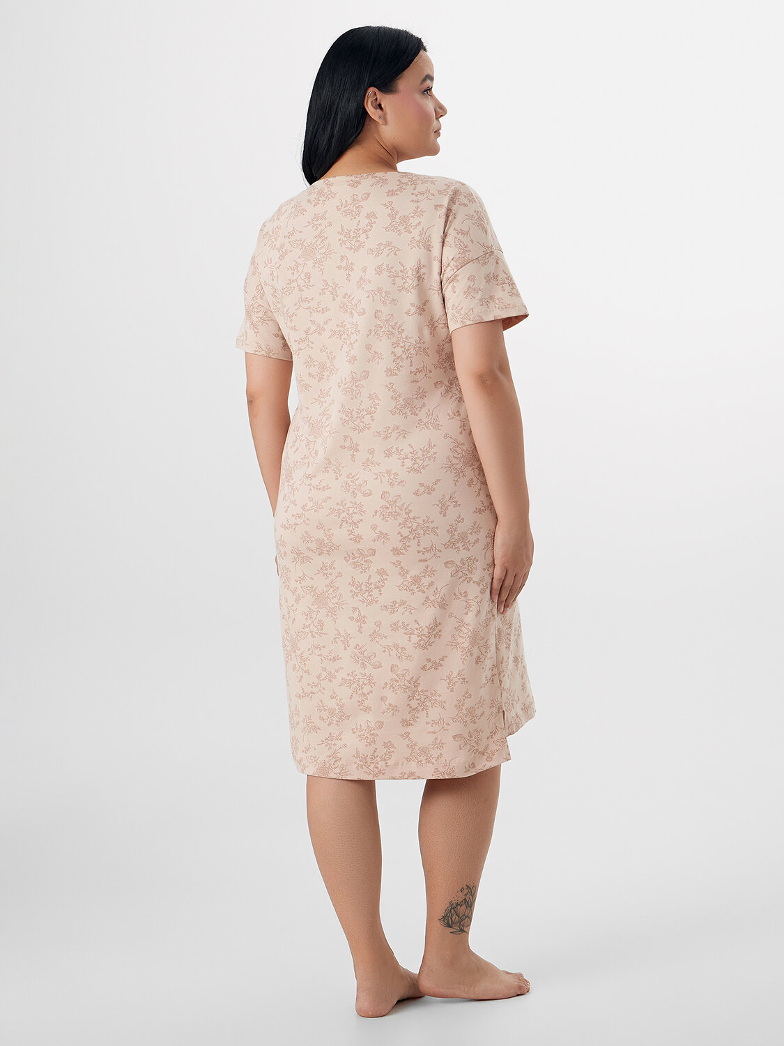 MARK FORMELLE Сорочка 574987 572310 цветочки на молочном