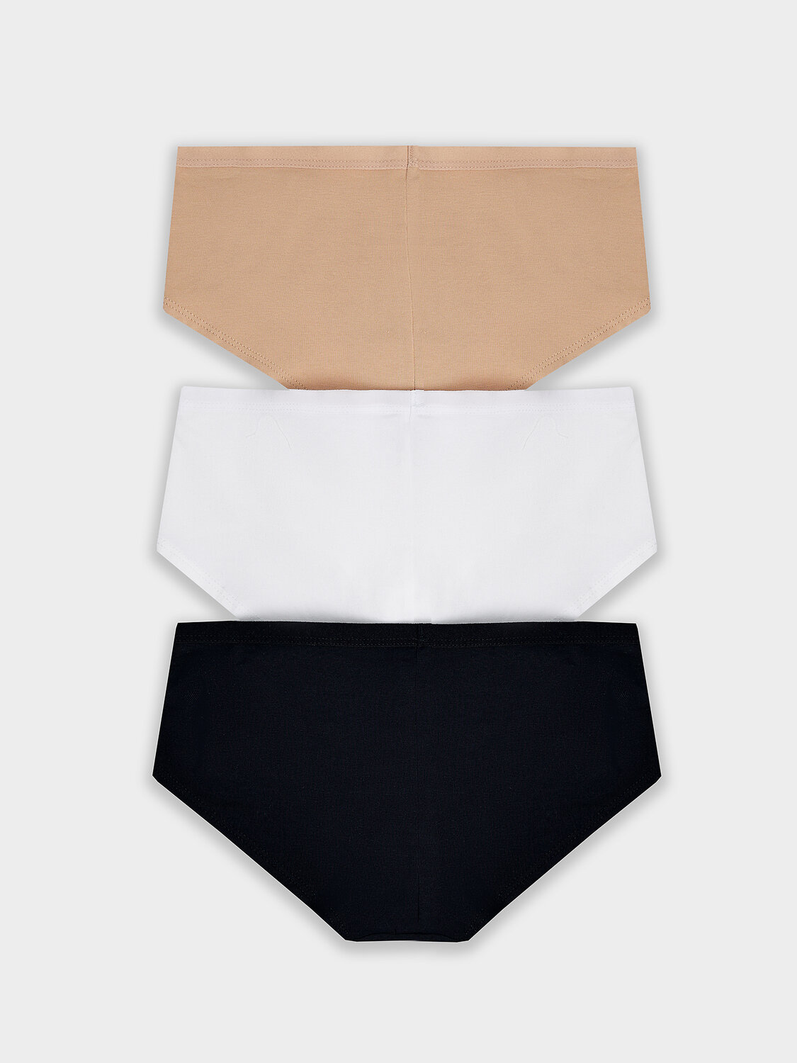 MARK FORMELLE Трусы 575008 412263-3 белый + обжаренный миндаль + черный