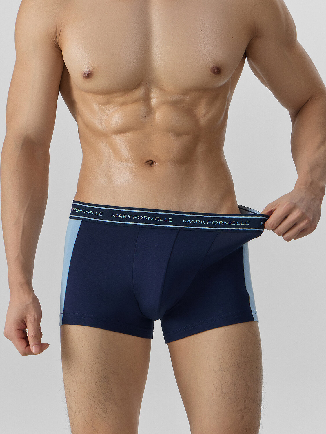 MARK FORMELLE Трусы 575014 411224 глубокий синий +пыльно -голубой1