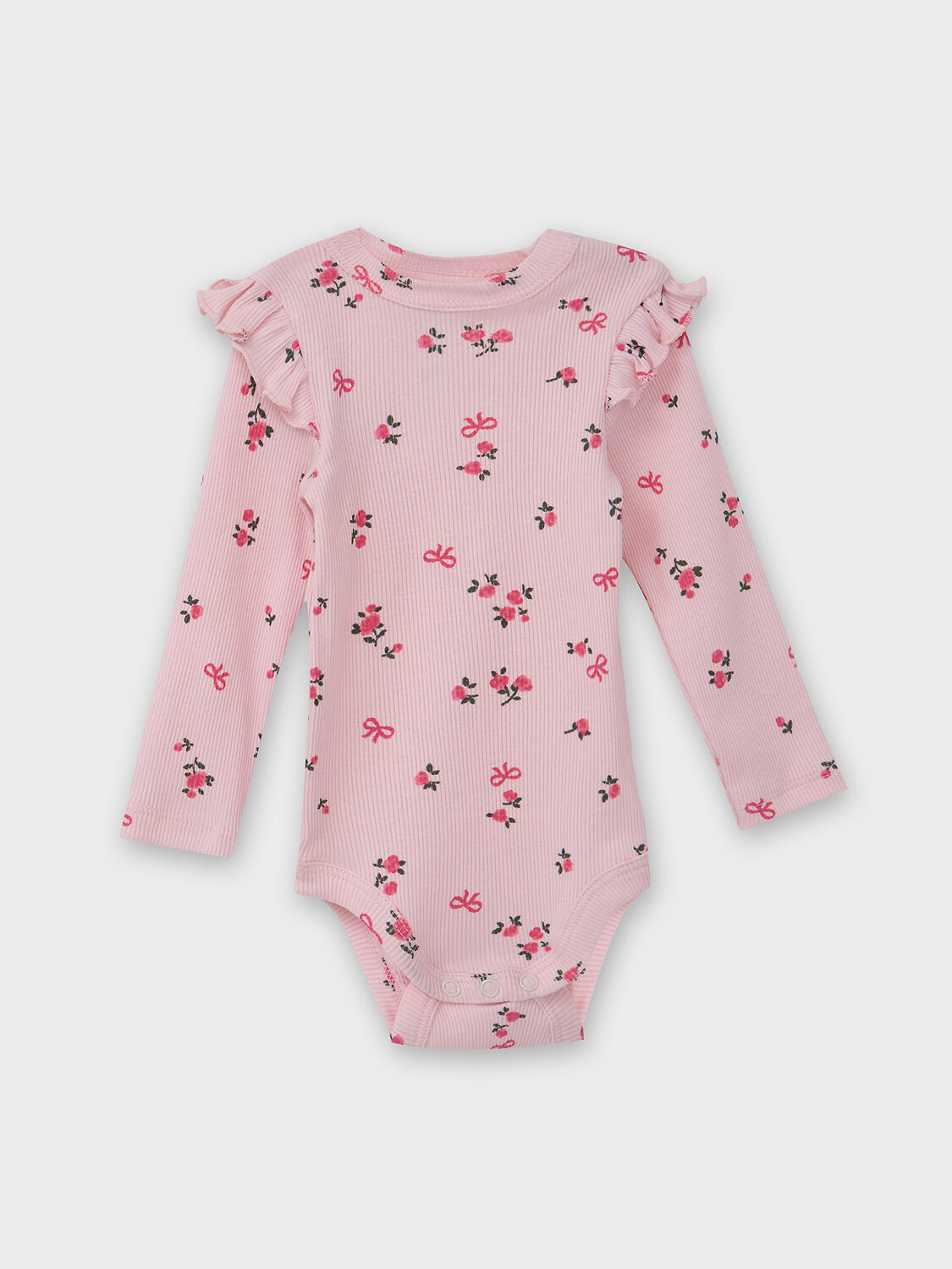 MARK FORMELLE Боди детское 575037 13017-2 розовый +цветочки на розовом