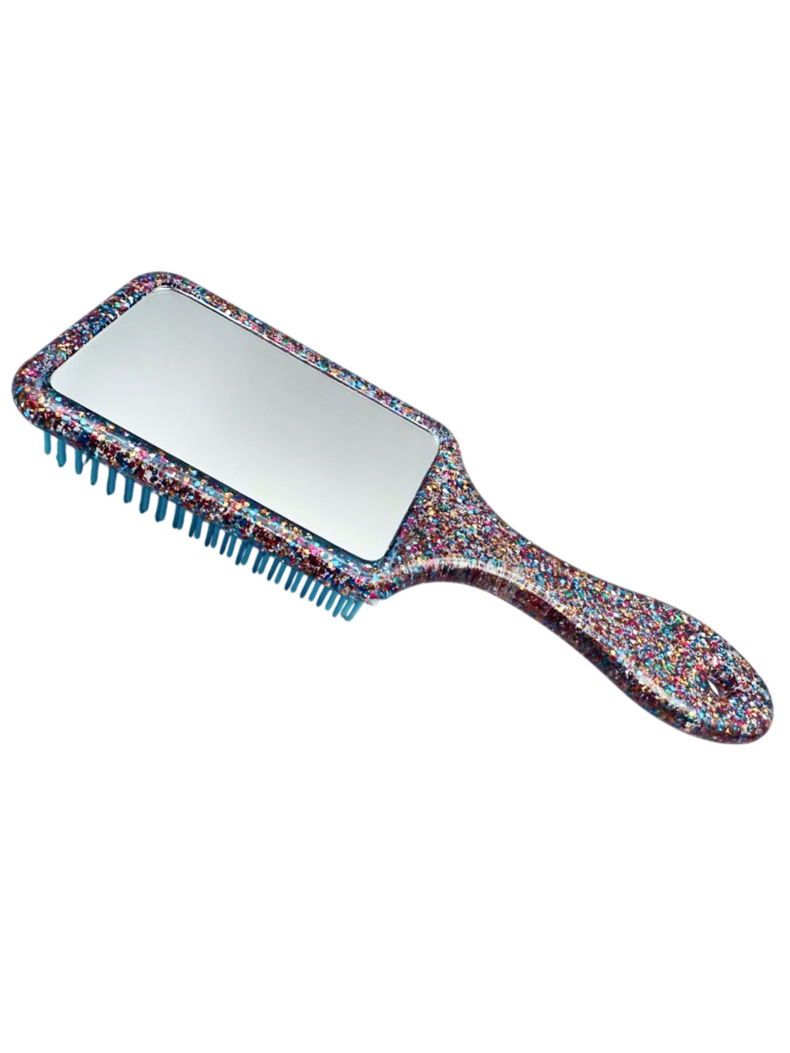 Rama Rose Расчёска массажная с зеркалом KS-60, пластик, 17,5 см 575052 28251 