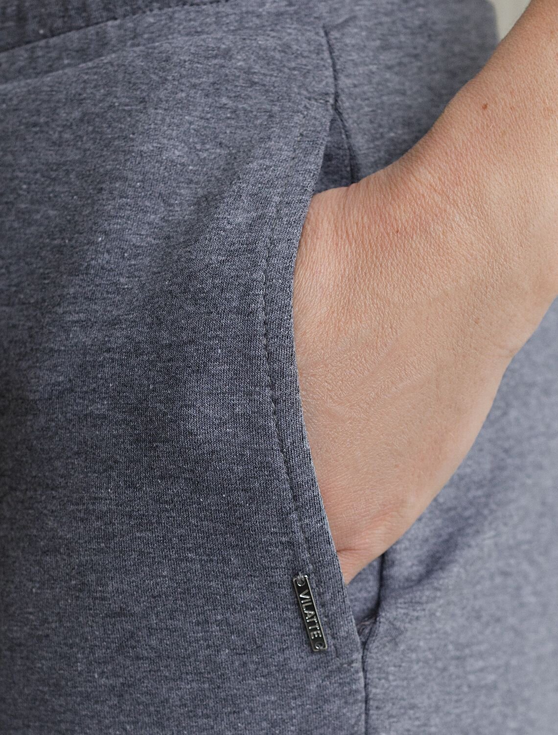 VILATTE Брюки 575097 D44.135 т.серый меланж