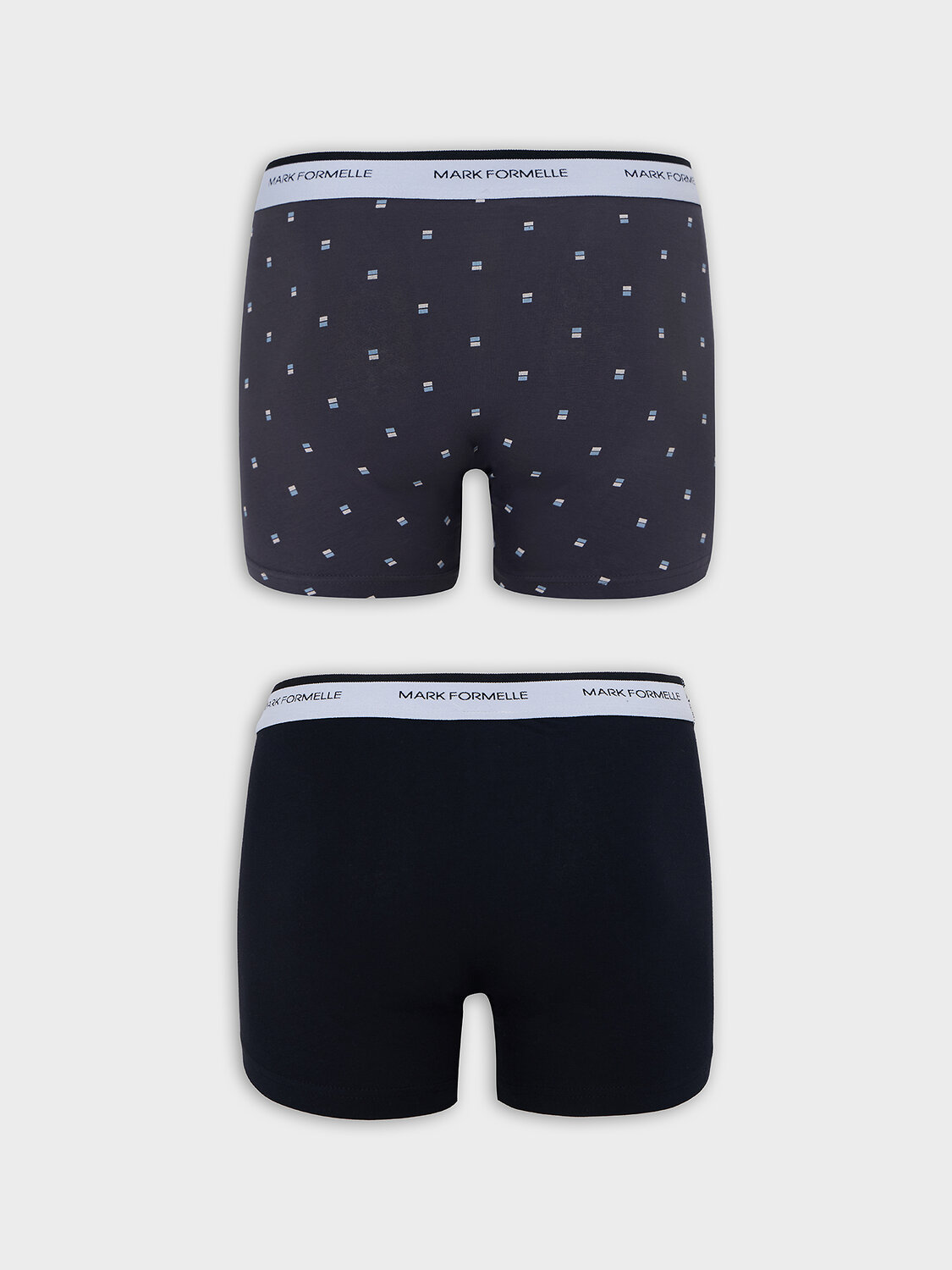 MARK FORMELLE Трусы 575109 411221-2 прямоугольники на т.сером +черный