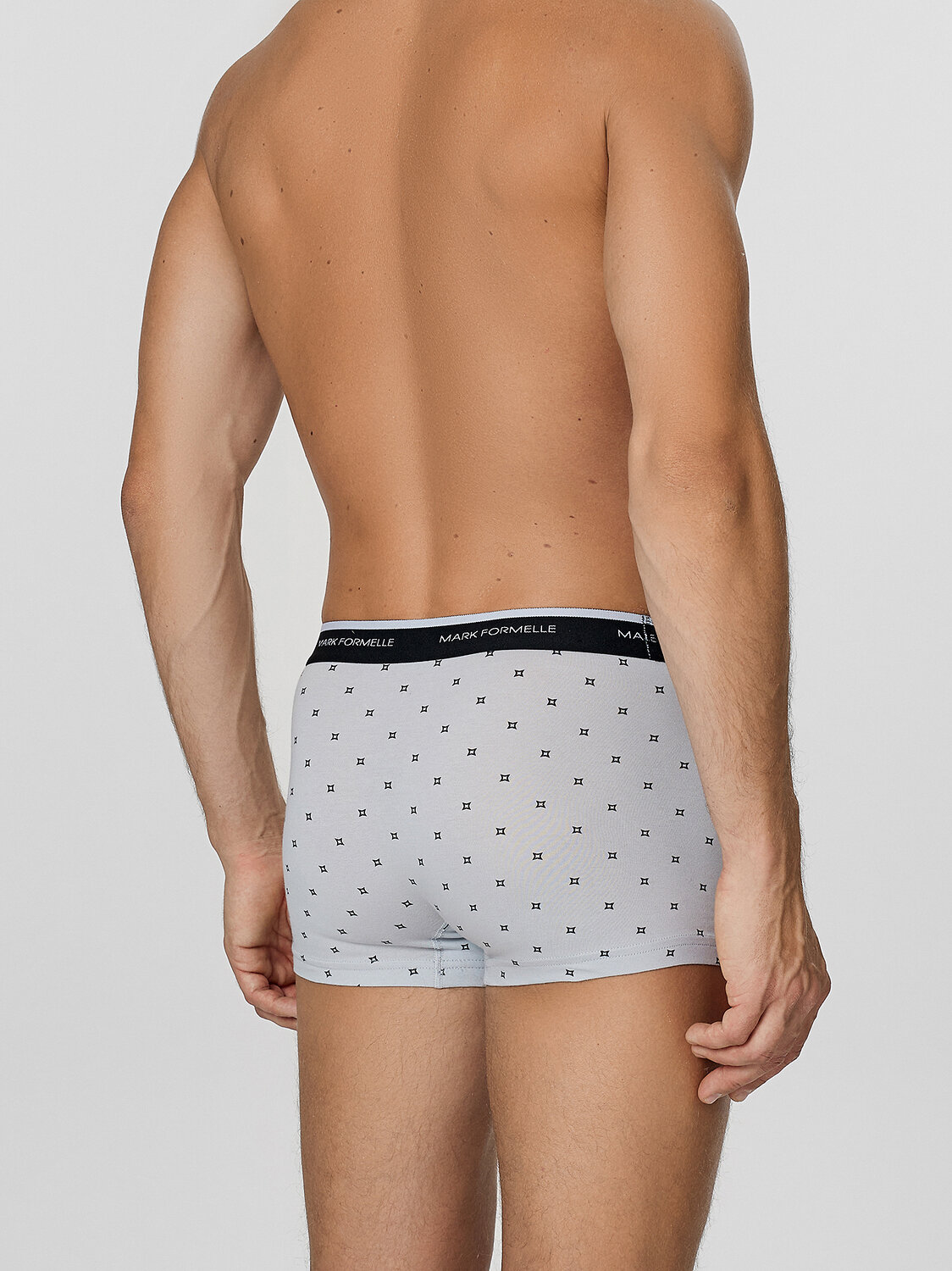 MARK FORMELLE Трусы 575111 411228-2 квадраты на св.сером +квадраты на черном