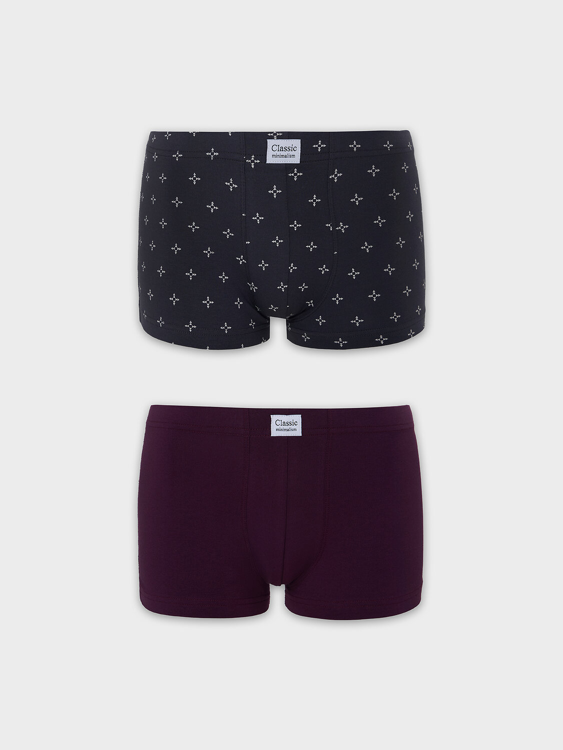 MARK FORMELLE Трусы 575117 411229-2 треугольники на т.сером +т.пурпурный