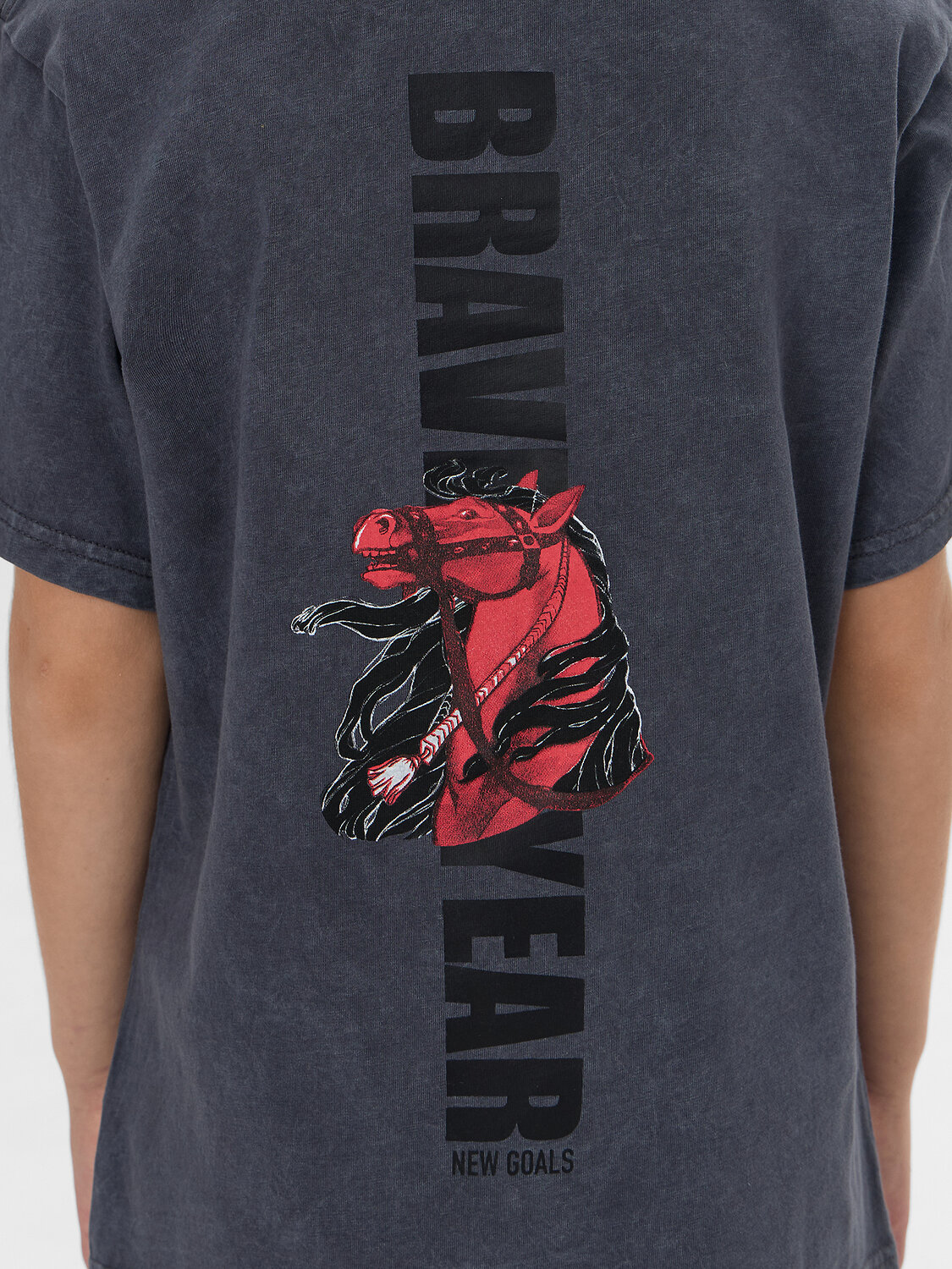 MARK FORMELLE Футболка 575118 113433 ACID WASH графит +печать