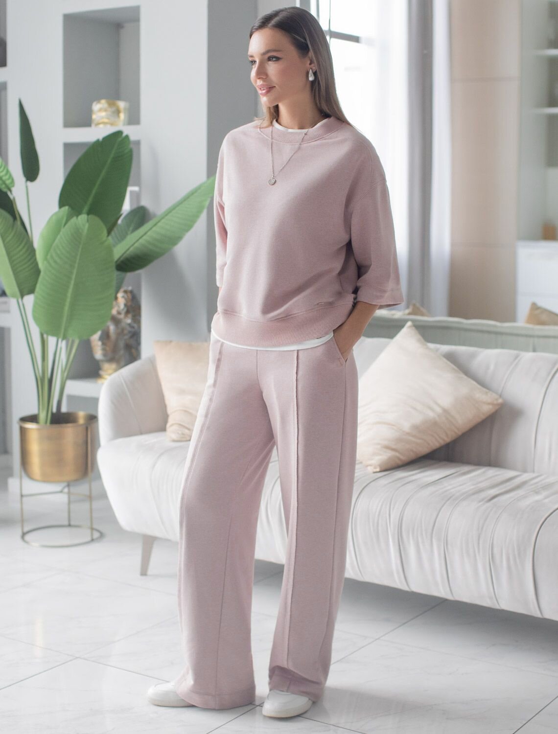 VILATTE Джемпер 575119 D49.139 макиато меланж